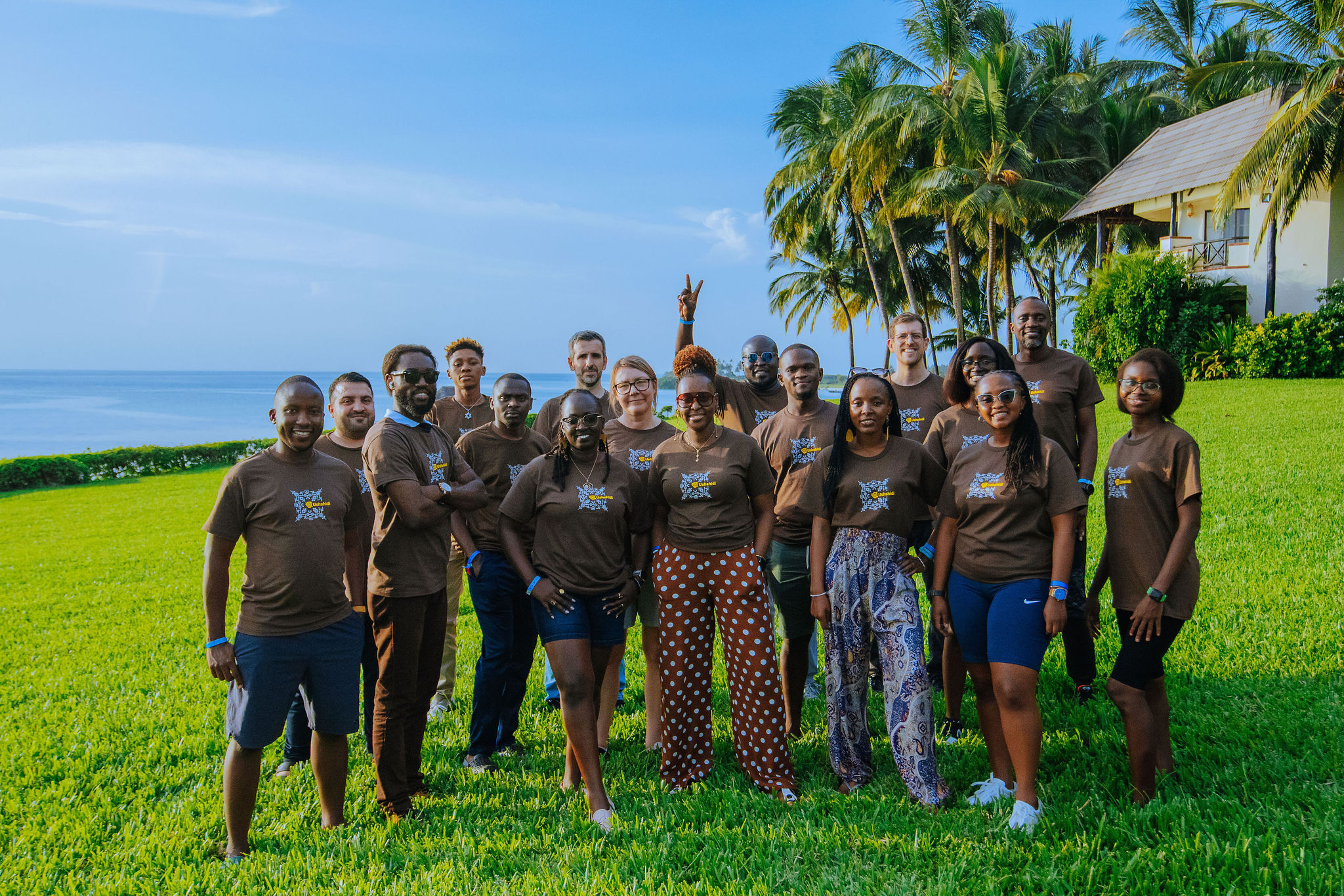 The Ushahidi Team standing together